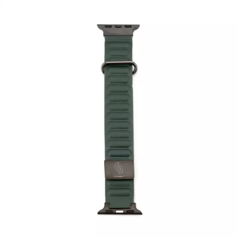 Correa magnética de piel sintética premium para Connect Watch 42/44/45mm Cedar Green