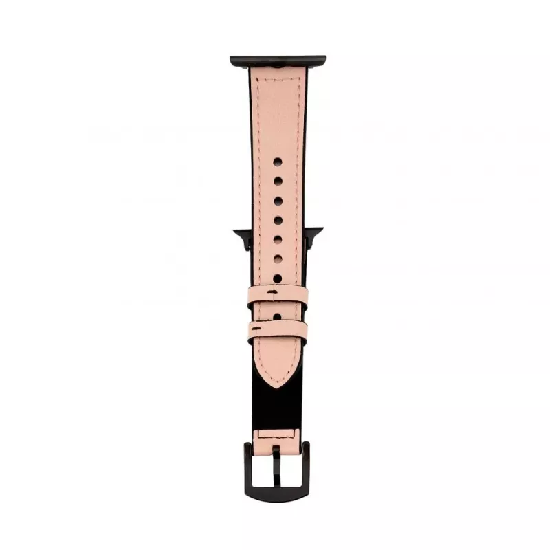 Correa de piel con parche de silicona para Connect Watch 38/40/41mm (132mm M/L) Pink Sand