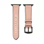 Correa de piel con parche de silicona para Connect Watch 38/40/41mm (132mm M/L) Pink Sand