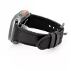 Correa de piel con parche de silicona para Connect Watch 42/44/45mm (132mm M/L) negra