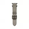 Correa de reloj de piel con parche de silicona para Connect Watch 42/44/45mm (132mm M/L) plateada