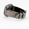 Correa de reloj de piel con parche de silicona para Connect Watch 42/44/45mm (132mm M/L) plateada