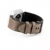 Correa de reloj de piel con parche de silicona Connect 20mm (130mm M/L) taupe