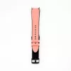 Correa de reloj de piel con parche de silicona Connect 20mm (130mm M/L) rosa