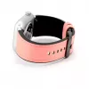 Correa de reloj de piel con parche de silicona Connect 20mm (130mm M/L) rosa