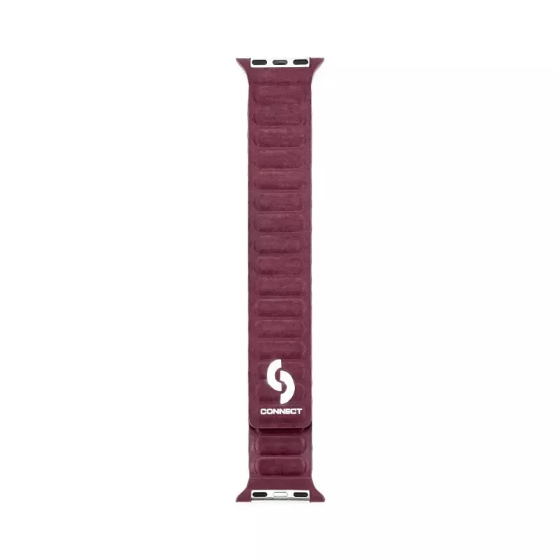 Correa de reloj de sarga tejida fina con cadena magnética para Connect Watch 38/40/41mm ciruela