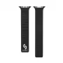 Correa de reloj de sarga tejida fina con cadena magnética para Connect Watch 42/44/45mm negra