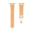 Correa de piel con hebilla de bucle simple para Connect Watch 38/40/41mm blanca