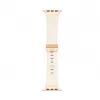 Correa de piel con hebilla de bucle simple para Connect Watch 38/40/41mm blanca