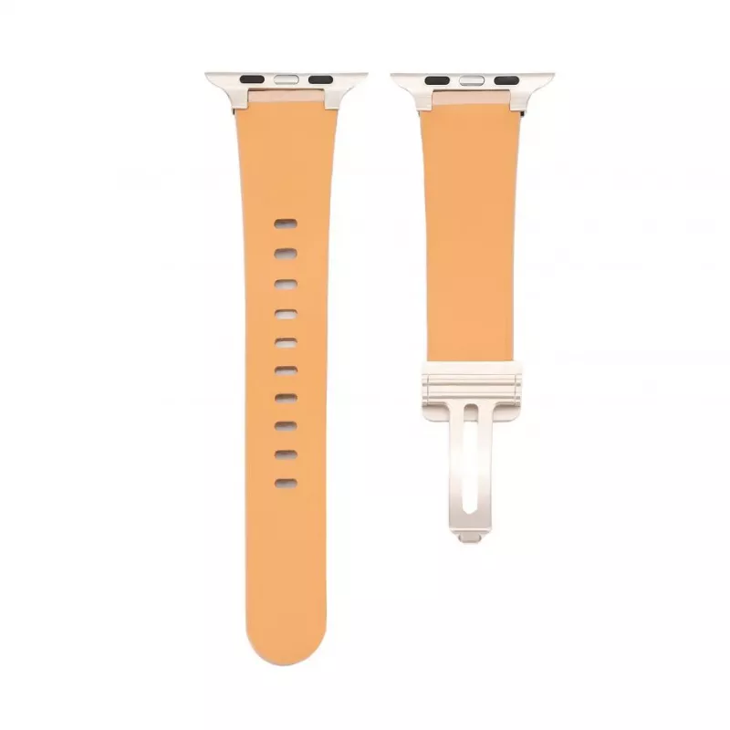 Correa de piel con hebilla de bucle simple para Connect Watch 38/40/41mm rosa