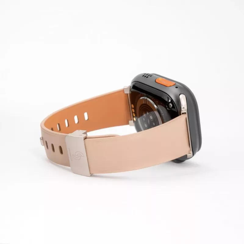 Correa de piel con hebilla de bucle simple para Connect Watch 38/40/41mm rosa