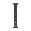 Correa de reloj de piel con hebilla de bucle simple para Connect Watch 42/44/45mm negra