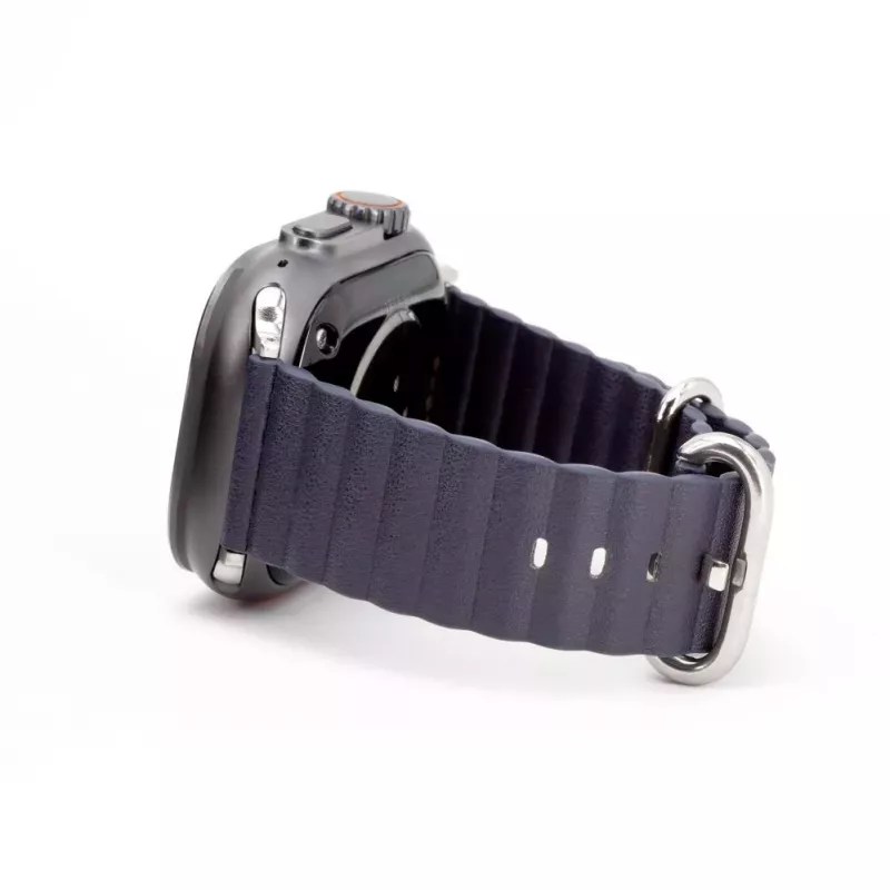 Correa de piel Marine para Connect Watch 42/44/45mm azul marino