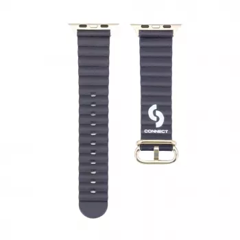 Correa de piel Marine para Connect Watch 42/44/45mm azul marino