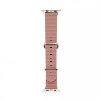 Correa de reloj de piel Marine para Connect Watch 42/44/45mm morado ahumado