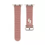 Correa de reloj de piel Marine para Connect Watch 42/44/45mm morado ahumado