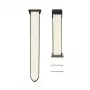 Correa de reloj de silicona y piel con cierre magnético Connect 20mm blanca