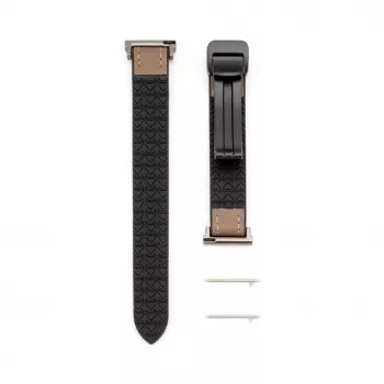Correa de reloj de silicona y piel con cierre magnético Connect 20mm rojo vino