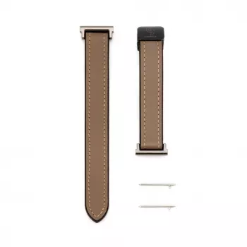 Correa de reloj de silicona y piel con cierre magnético Connect 20mm rojo vino