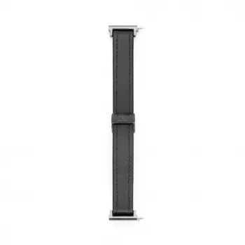 Correa de reloj de silicona y piel con cierre magnético Connect 22mm negra