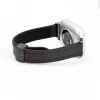 Correa de reloj de silicona y piel con cierre magnético Connect 22mm negra