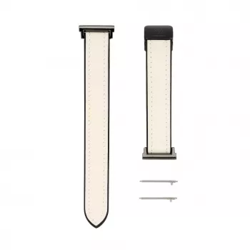 Correa de reloj de silicona y piel con cierre magnético Connect 22mm blanca