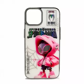 Funda de silicona y PC Spider Sense para Apple iPhone 12 iLike blanco y rosa