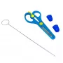 iLike S3 set de accesorios 3in1 para bolígrafo 3D – aguja de limpieza / tijeras / 2 dedales