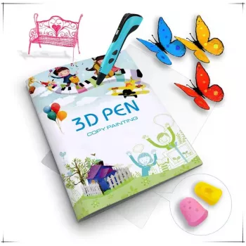 iLike S5 libro para colorear para bolígrafo 3D creación de figuras y aprendizaje - 22 plantillas