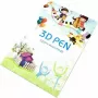 iLike S6 libro para colorear para bolígrafo 3D para crear figuras y aprender, 40 plantillas