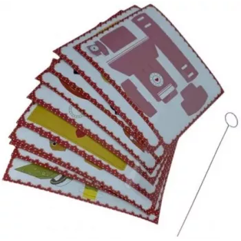 iLike S7 set de accesorios 3en1 para bolígrafo 3D - tablero de dibujo, plantillas de papel, aguja de limpieza