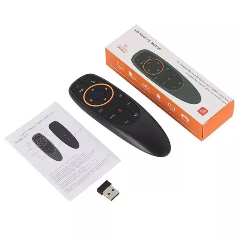 CP G10s air mouse universal para Smart TV - mando inalámbrico / IR con asistente de voz y giroscopio, negro