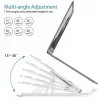 iLike STM1 soporte plegable de metal para portátil de 10-17,3 pulgadas - plateado