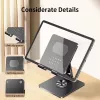 iLike STM4 soporte de metal para tablet con ángulo perfecto ajustable y giro 360°, negro