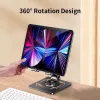 iLike STM4 soporte de metal para tablet con ángulo perfecto ajustable y giro 360°, negro