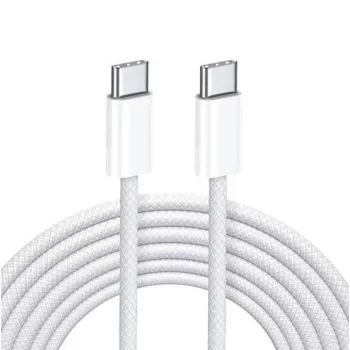 iLike cable USB-C a USB-C 65W 2M blanco