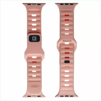 Evelatus correa Sport de silicona para Apple Watch 38/40/41mm rosa claro