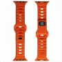 Evelatus correa Sport de silicona para Watch 42/44/45 naranja