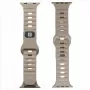 Evelatus correa Sport de silicona para Watch 42/44/45 gris beige