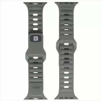 Evelatus correa Sport de silicona para Watch 38/40/41 gris oscuro