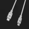 Evelatus Cable USB-C a Lightning 1,2m 60W (MFI09) carcasa de aluminio trenzado blanco