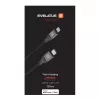 Evelatus Cable USB-C a Lightning 2,0M 60W (MFI09) carcasa de aluminio trenzado blanco