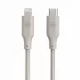 Evelatus Cable de silicona USB-C a Lightning 1,2m (MFI10CL) 60W / 20V 3A gris cálido