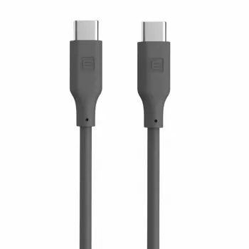 Evelatus Cable de silicona USB-C a USB-C 1,2 m 60 W PD gris