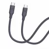 Evelatus Cable de silicona USB-C a USB-C 1,2m 60W 20V/3A azul