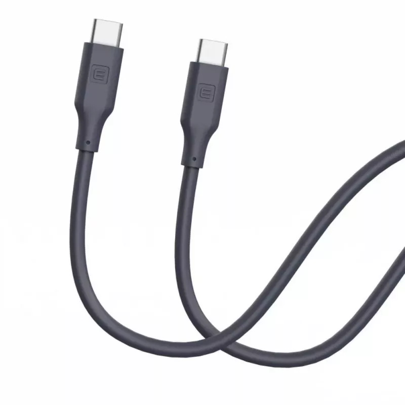 Evelatus Cable de silicona USB-C a USB-C 1,2m 60W 20V/3A azul