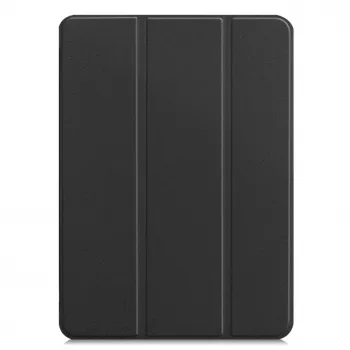 iLike iPad Pro 12.9 6th Gen Funda con soporte Tri-Fold de eco-cuero negra