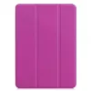iLike Funda con soporte Tri-Fold de eco-cuero para Galaxy Tab S9 Ultra 14.6 morada