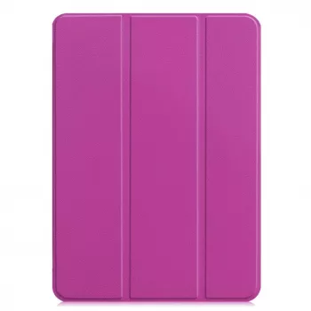 iLike Funda con soporte Tri-Fold de eco-cuero para Galaxy Tab S9 Ultra 14.6 morada