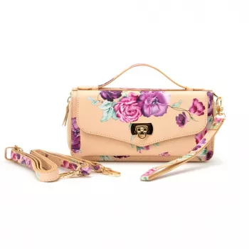 Evelatus funda cartera universal Flower beige